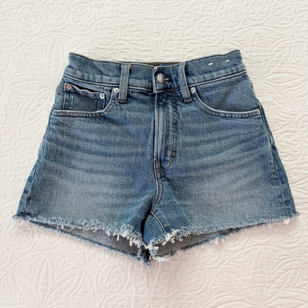 Madewell The Perfect Vintage Short, Medium Picket Wash Sz 23